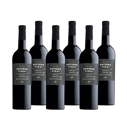 Merlot Trentino DOC "Bottega Vinai" Rotwein Trentin trocken (6 x 0.75l) von Cavit