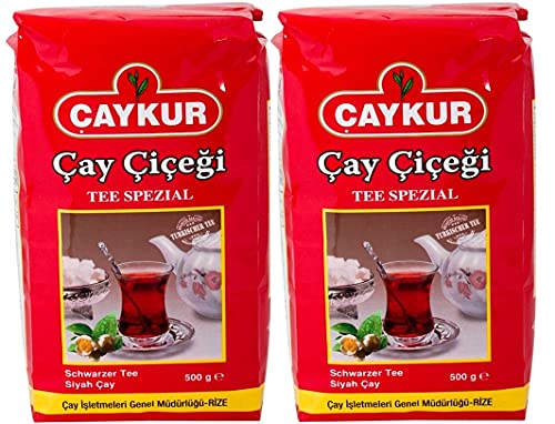 Caykur Cay Cicegi, türkischer schwarzer Tee, 2er Pack (2 x 500 g) von Caykur