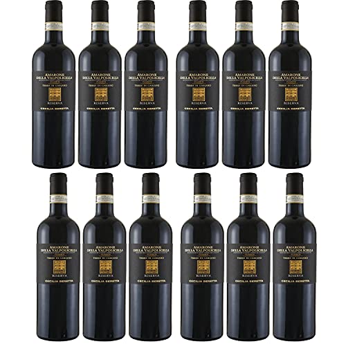 Cecilia Beretta Amarone della Valpolicella Riserva DOCG TdC Rotwein Wein halbtrocken Italien (12 Flaschen) von Cecilia Beretta