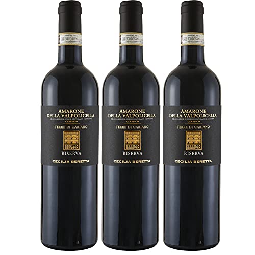 Cecilia Beretta Amarone della Valpolicella Riserva DOCG TdC Rotwein Wein halbtrocken Italien (3 Flaschen) von Cecilia Beretta
