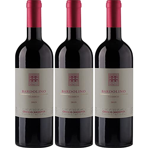 Cecilia Beretta Bardolino Classico Costiera Rotwein Wein trocken Italien (3 Flaschen) von Cecilia Beretta