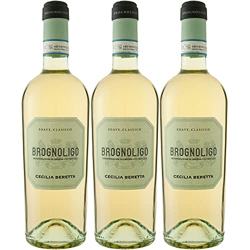 Cecilia Beretta Brognoligo Soave Classico DOC Weißwein Wein trocken Italien (3 Flaschen) von Cecilia Beretta