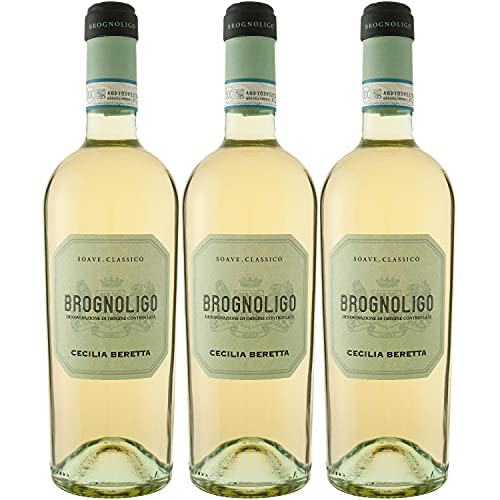 Cecilia Beretta Brognoligo Soave Classico DOC Weißwein Wein trocken Italien (3 Flaschen) von Cecilia Beretta