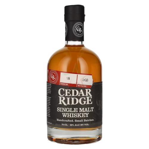Cedar Ridge SINGLE MALT WHISKEY 40,00% 0,70 Liter Cedar Ridge SINGLE MALT WHISKEY 40,00% 0,70 Liter von Cedar Ridge