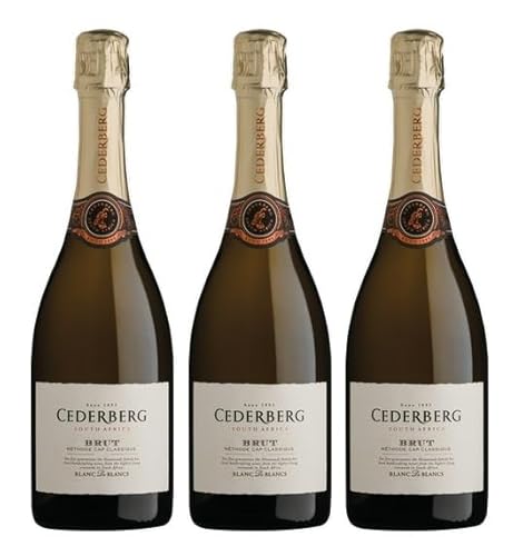 3x 0,75l - 2017er - Cederberg - Blanc de Blancs - Brut - Methode Cap Classique - Cederberg W.O. - Südafrika - Schaumwein brut 3x 0,75l - 2017er - Cederberg - Blanc de Blancs - Brut - Methode Cap Classique - Cederberg W.O. - Südafrika - Schaumwein brut von Cederberg