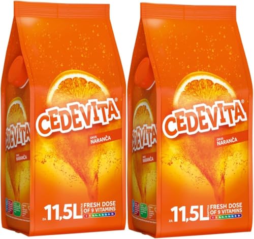 2 x 900 g Cedevita Orange Narandza Instant Vitamin Drink Mix 900 g, Makes 12.0 L Juice Alcohol-Free 2 x 900 g Cedevita Orange Narandza Instant Vitamin Drink Mix 900 g, Makes 12.0 L Juice Alcohol-Free von Cedevita