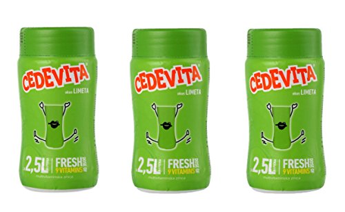 Cedevita (3 x Cedevita Limette Instant Mix 200g Macht 2,5L) von Cedevita