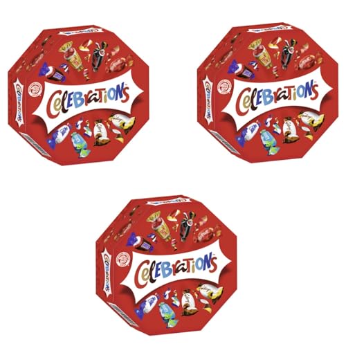 CELEBRATIONS Geschenkbox 3x 186g Geburtstag Weihnachten Keks mit Milchschokolade Mars Snickers Twix Bounty Milky Way Galaxy Caramel Maltesers Teasers CELEBRATIONS Geschenkbox 3x 186g Geburtstag Weihnachten Keks mit Milchschokolade Mars Snickers Twix Bounty Milky Way Galaxy Caramel Maltesers Teasers von Celebrations