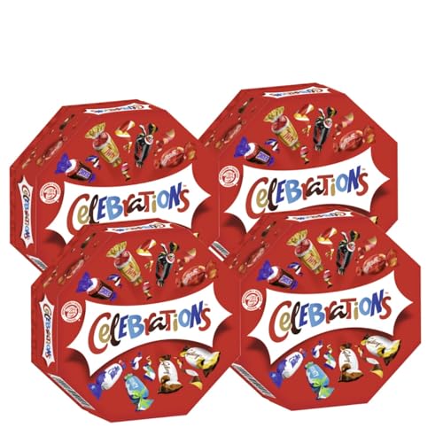 CELEBRATIONS Geschenkbox 4x 186g Geburtstag Weihnachten Keks mit Milchschokolade Mars Snickers Twix Bounty Milky Way Galaxy Caramel Maltesers Teasers CELEBRATIONS Geschenkbox 4x 186g Geburtstag Weihnachten Keks mit Milchschokolade Mars Snickers Twix Bounty Milky Way Galaxy Caramel Maltesers Teasers von Celebrations