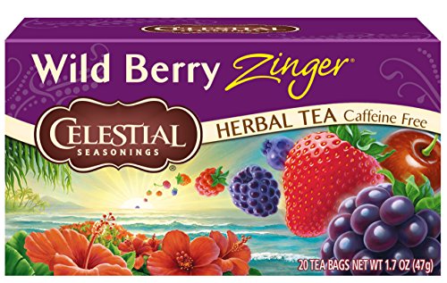 Celestial SEAS -onings - Herb Tea Wild Berry Zinger - 20 Tea Bags - Case of 6 von Celestial Seasonings