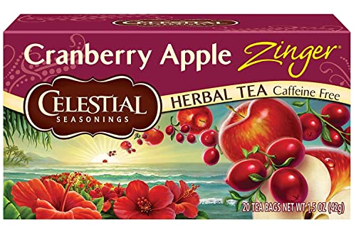 Celestial Seasonings Koffeinfreier Zimt-Apfel-Gewürz, natürlicher Kräutertee – 20 Beutel von Celestial Seasonings