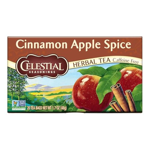 Celestial Seasonings Cinnamon Apple Spice Tee 20 Beutel von セレッシャル