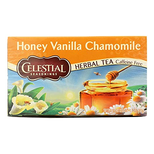 Celestial Seasonings Honey Vanilla Chamomile Tee 20 Beutel von セレッシャル