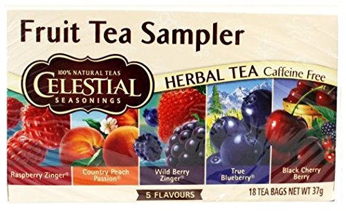 4 x Celestial Seasonings Fruit Tea Sampler 18 beutel. von Celestial