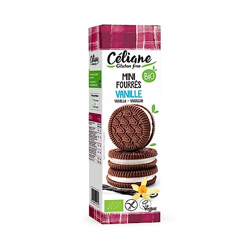 Celiane - Doppelkekse mit Vanillefüllung - 125 g - 12er Pack von Celiane