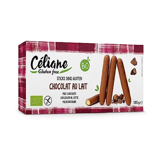 Celiane - Milchschokoladen-Sticks glutenfrei - 130 g - 10er Pack von Celiane