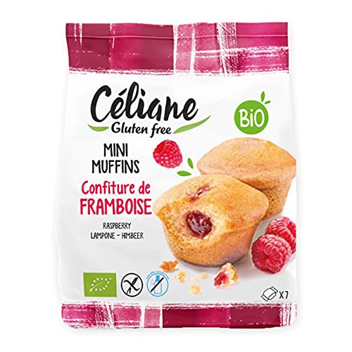 Celiane - Mini-Himbeer-Muffins glutenfrei laktosefrei - 200 g - 6er Pack von Celiane