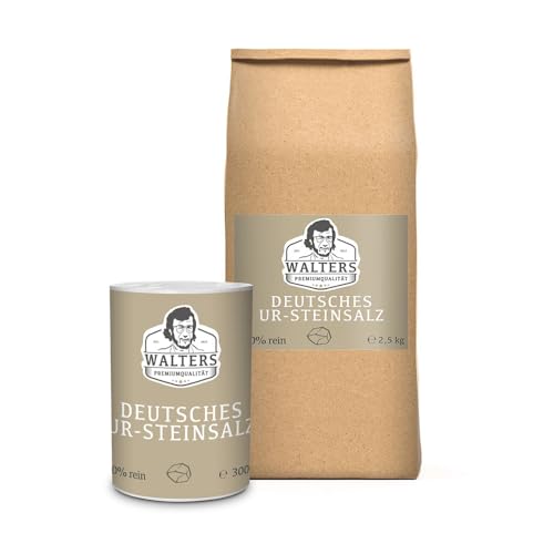 Deutsches Ur-Steinsalz (300g + 2,5kg) von Cellavita