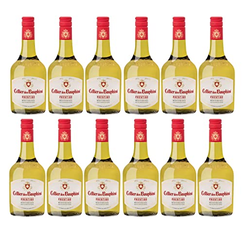 Cellier des Dauphins Prestige Blanc Méditerranée IGP Piccolo Weißwein Wein Cuvée trocken Frankreich I Visando Paket (12 Flaschen) von Cellier des Dauphins
