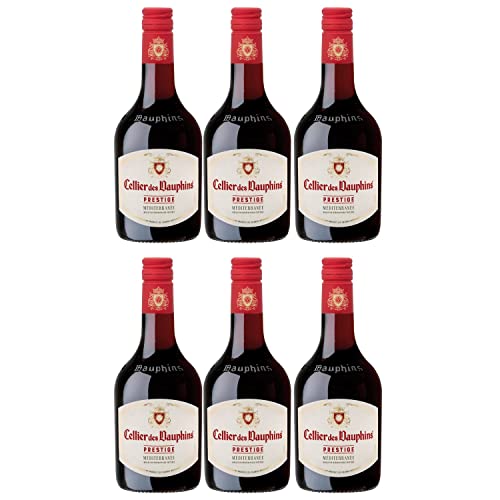 Cellier des Dauphins Prestige Rouge Méditerranée IGP Piccolo Rotwein Wein Cuvée trocken Frankreich I Visando Paket (6 Flaschen) von Cellier des Dauphins