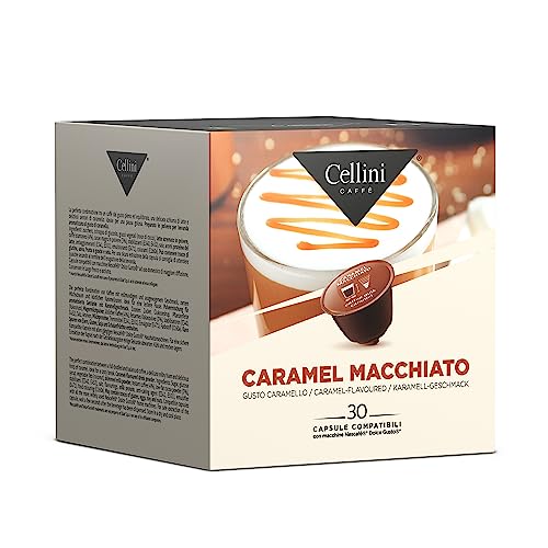 Caffè Cellini Dolce Gusto Karamell Macchiato kompatiblen Kapseln - 90 Stück | Dolce Gusto Kapseln Compatibles von Cellini