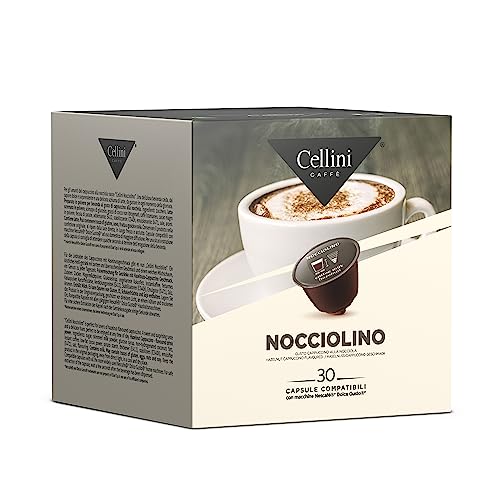Caffè Cellini Dolce Gusto kompatible Kapseln Nocciolino - 90pcs | Dolce Gusto kompatible Kapseln Süßer und erstaunlicher Geschmack| Dolce Gusto kompatible Kapseln von Cellini