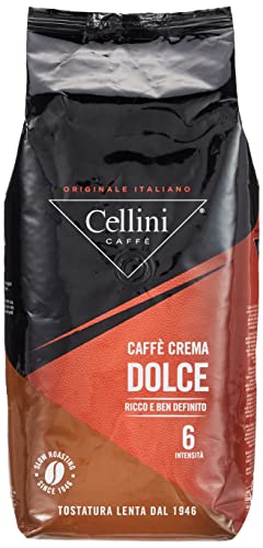 Cellini Caffè Crema Dolce Ganze Bohne, 1000 g, 1er Pack (1 x 1 kg) von Cellini