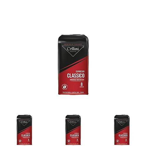 Cellini Classico Espresso gemahlen, 250 g (1 x 250 g) (Packung mit 4) von Cellini