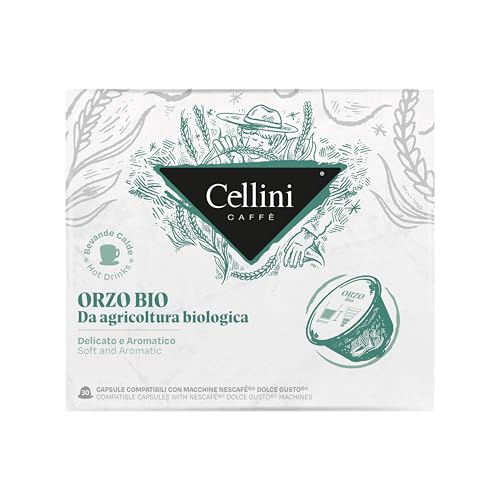 Cellini Coffee Dolce Gusto kompatible Gerstenkapseln - 90Stk | Dolce Gusto kompatible Kapseln Mit Ausgewogenem, Intensivem Aroma Und Vollmundigem Geschmack von Cellini