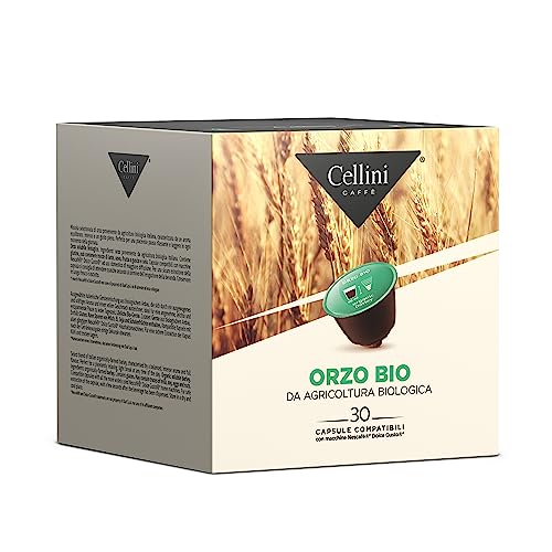 Cellini Coffee Dolce Gusto kompatible Gerstenkapseln - 90Stk | Dolce Gusto kompatible Kapseln Mit Ausgewogenem, Intensivem Aroma Und Vollmundigem Geschmack von Cellini