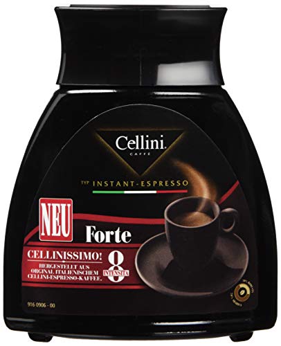 Cellini Instant-Espresso Forte Glas, 4er Pack (4 x 100 g) von Cellini