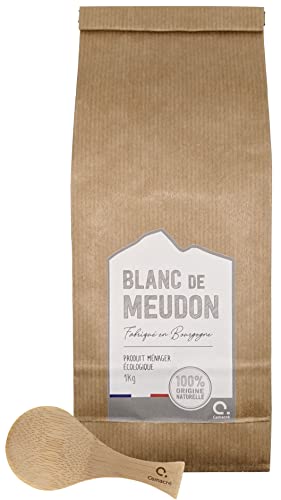 Meudon White 1 kg + Löffel – umweltfreundlicher Kraftbeutel – Kosmetik- und Lebensmittelqualität – hergestellt in Burgunderrot Meudon White 1 kg + Löffel – umweltfreundlicher Kraftbeutel – Kosmetik- und Lebensmittelqualität – hergestellt in Burgunderrot von Cemacré