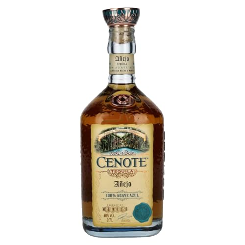 Cenote Tequila Añejo 100% Agave Azul 40,00% 0,70 lt. von Cenote Tequila
