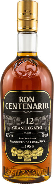 Ron Centenario Gran Legado 12 Secretos Rum 40% vol. 0,7 l von Centenario Internacional