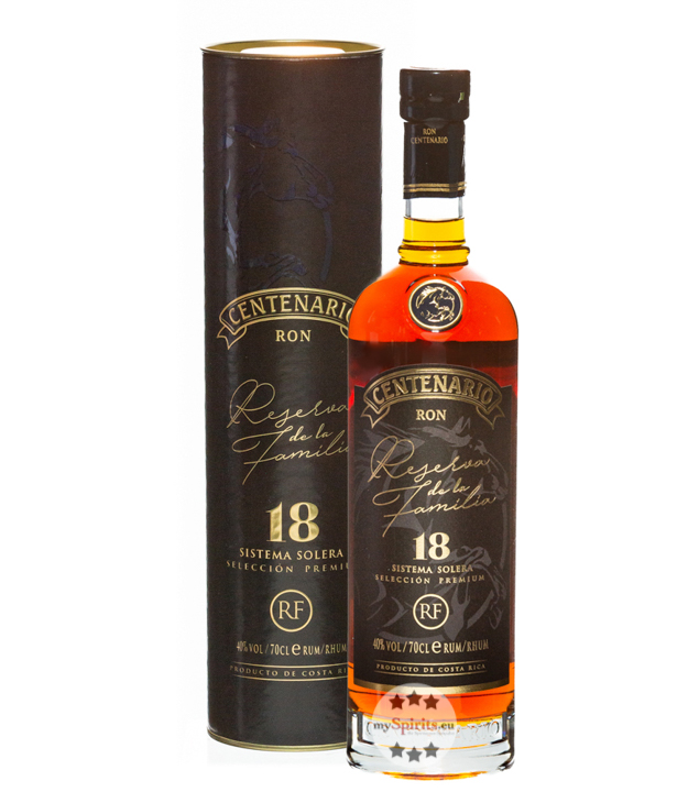 Ron Centenario 18 Reserva de la Familia Rum (40 % Vol., 0,7 Liter) von Centenario Ron