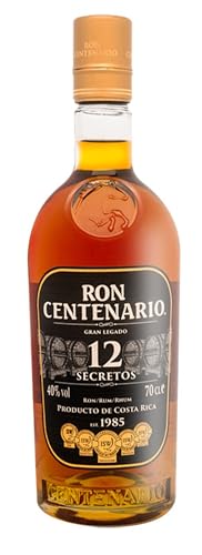 Ron Centenario 12 Secretos | In ausgewählten Eichenfässern aus den High- und Lowlands geruht | Ausgezeichnet mit der Goldmedaille bei der Tokyo Whisky & Spirits Competition | 700ml von Centenario