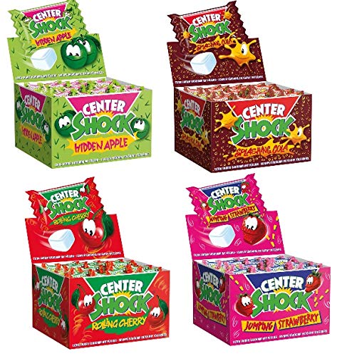 4 Boxen Center Shock Hidden Appel, Rolling Cherry, Splashing Cola,Jumping Strawberry a 400 g von Center Shock