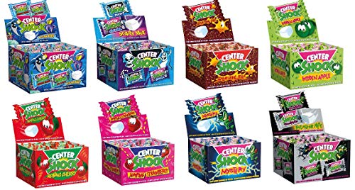 8 Boxen Center Shock Mix Apfel, Cola, Scary, Ocean Reef, Monster Mix, Mystery, Erdbeere und Kirsch a 400 g von Center Shock