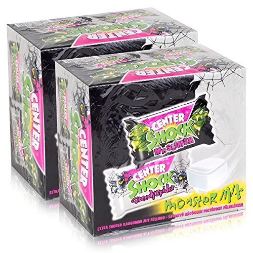 Center Shock Monster Mix 100 Stück - Extra saure Kaugummifüllung (2er Pack) von Center Shock