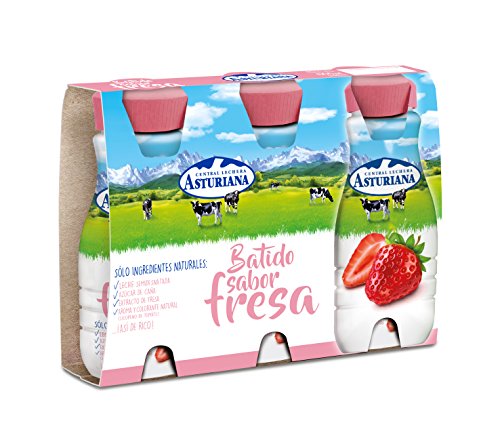 Central Milch Asturiana – Erdbeer-Mixer, 200 ml, 3 Stück von Central Lechera Asturiana