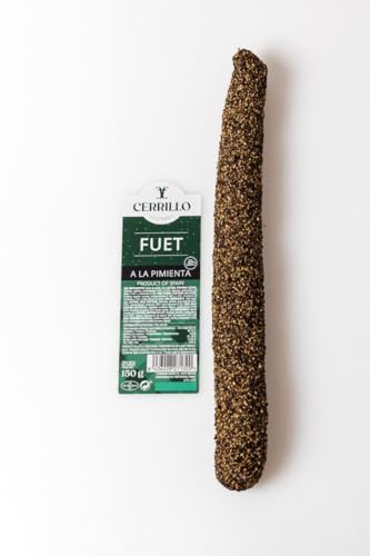 Cerrillo Fuet a la Pimienta - spanische gereifte Salami im Pfeffermantel (1 x 150 gr) von Cerrillo Gourmet