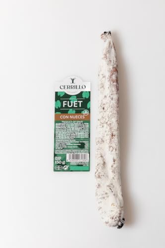 Cerrillo Fuet con Nueces - spanische gereifte Salami mit Wallnüssen (1 x 150 gr) von Cerrillo Gourmet