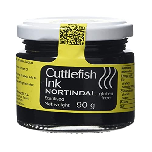 Nortindal Tintenfischtinte 90g - Perfekt für Schwarze Paella-Reisgerichte - Hochwertige Tinte de Calamar für Authentische Paella - Ideal für Feinschmecker und Küchenchefs Nortindal Tintenfischtinte 90g - Perfekt für Schwarze Paella-Reisgerichte - Hochwertige Tinte de Calamar für Authentische Paella - Ideal für Feinschmecker und Küchenchefs von Cerro