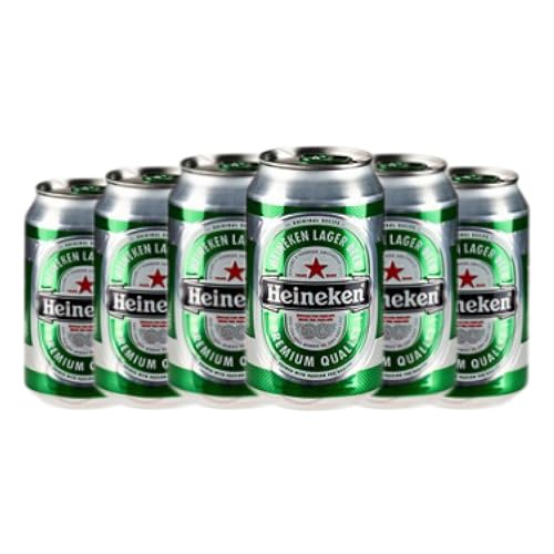 Bier Heineken Alu-Dose 33 cl (Schachtel mit 6 Alu-Dose von 33 cl) von Cervezas Heineken