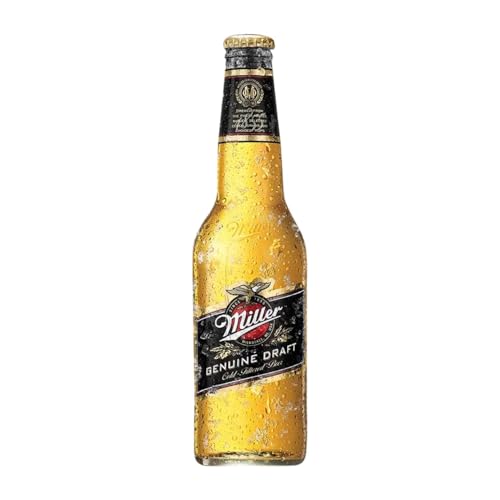 Bier 24 Einheiten Box Miller Genuine Drittel-Liter-Flasche 33 cl Bier 24 Einheiten Box Miller Genuine Drittel-Liter-Flasche 33 cl von Cervezas Miller Genuine Draft
