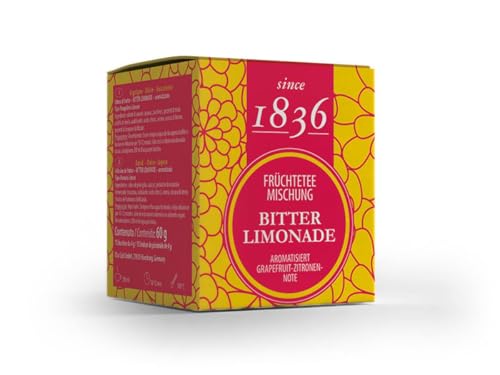 Bitterlimonade Früchtemischung - 15 Pyramidenteebeutel (Grapefruit-Zitronen-Note) von Erboristeria Rugiada