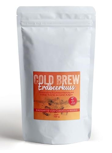 Cold Brew "Erdbeerkuss" Früchteteemischung mit Erdbeer-Note, 100g in Cha Cult - Qualität von Erboristeria Rugiada