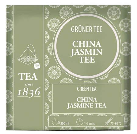 Grüner Tee China OP Jasmin 50 Pyramidenbeutel im Sachet à 3 g von Cha Cult