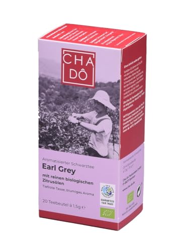 Cha Dô Bio Earl Grey Teebeutel 20x1,5g WFTO (1 x 30 gr) von Cha Dô
