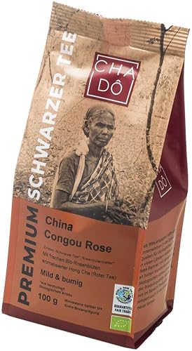 Cha Dô Bio Premium Congou Rose Schwarztee WFTO (1 x 75 gr) von Cha Dô